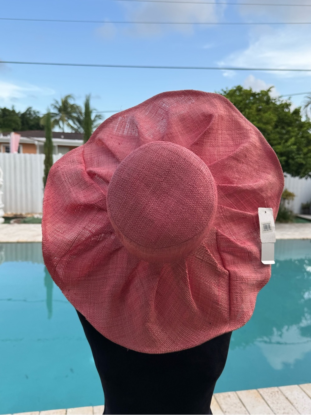 Laundry By Shelli Segal Pink Wide Brim Sun Hat